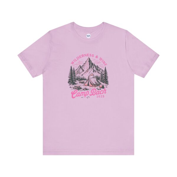 Camp Bach Wilderness & Wine Unisex T-Shirt - Image 3
